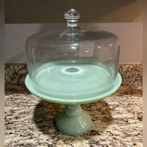 Pioneer Woman Jade Cake Stand and Lid